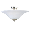 Maxim Aurora 2-Light 13" Wide Satin Nickel Semi-Flush Mount Light 20091FTSN